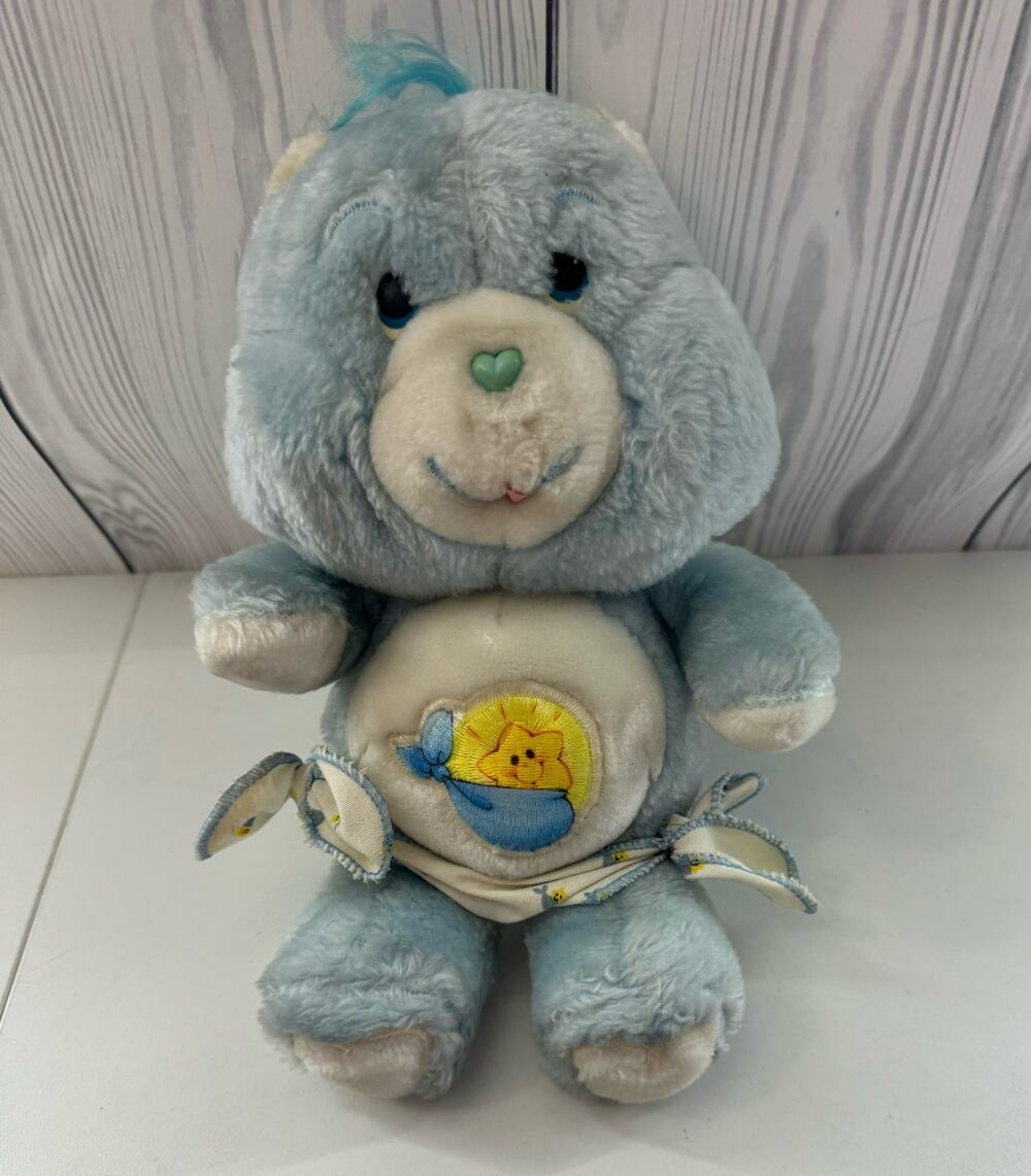 Care Bears 11” Baby Tugs Blue Plush Diaper Toy Vintage 1983 Kenner 80s